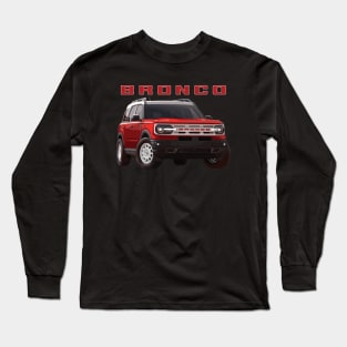 Ford Bronco Heritage edition hot pepper red 4x4 MURICA SUV sport truck Long Sleeve T-Shirt